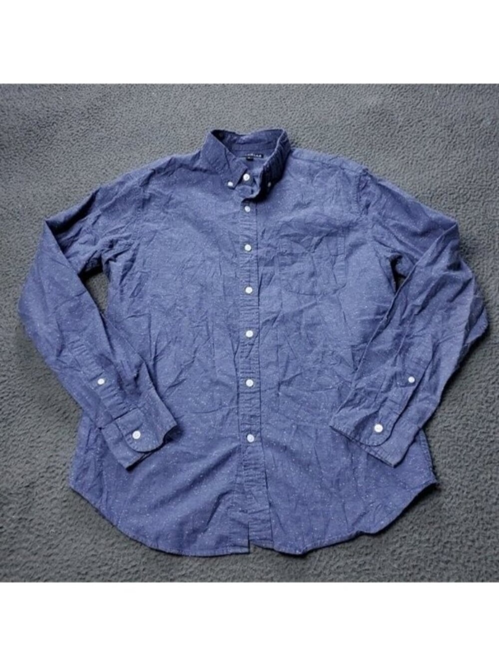 J. Crew Mercentile Shirt Mens L Large Cotton Button Long Sleeve Blue Preppy
